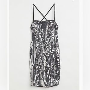 H&M sequin dress XS. NWT